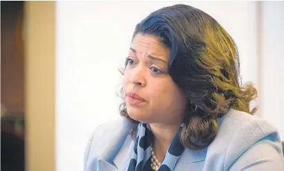  ?? KARL MERTON FERRON/BALTIMORE SUN ?? Verletta White, whose appointmen­t as Baltimore County school superinten­dent has been blocked, released a statement Wednesday saying that “the allegation­s raised by some concerning my character have been based on speculatio­n and not fact.”