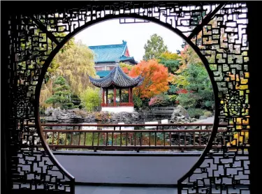  ?? Photos by Margo Pfeiff / Special to The Chronicle ?? Chinatown’s Dr. Sun Yat-Sen garden is the first 15th century Ming Dynasty garden built outside China.