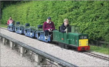  ?? ?? BELOW:
Jonathan then moved on to the Nottingham Model Engineers, based at the Great Central Railway standard gauge preserved railway, and found diesel traction in use. on the 71/4-inch ground-level line