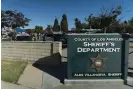  ?? ?? A driver plowed into a group of Los Angeles county sheriff’s department recruits who were on a routine run in formation. Seven were critically injured. Photograph: