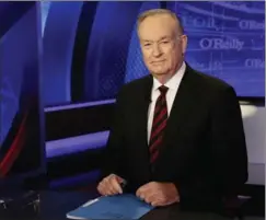  ?? ASSOCIATED PRESS FILE PHOTO ?? Bill O’Reilly of “The O’Reilly Factor” has lost his job over sexual harassment allegation­s.