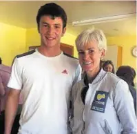  ??  ?? Scott Fraser with Judy Murray