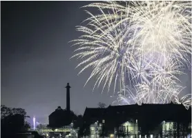  ??  ?? Beautiful
A previous fireworks display over the city of Perth. Picture by Chris Logan