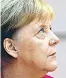  ?? Foto: Reuters / F. Bensch ?? Angela Merkel nahm die Buhrufe aus der rechten Ecke gelassen hin.