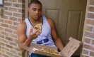  ?? ?? Charles Barkley’s photoshoot for Sports Illustrate­d referenced his love for pizza. Photograph: Focus On Sport/Getty Images