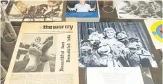  ?? LAURA PEDERSEN/THE CANADIAN PRESS ?? Anne Murray items are shown on display in the Thomas Fisher Rare Book Library at the University of Toronto on Nov. 15.