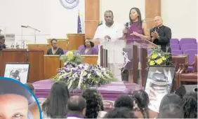  ?? Photos / AP ?? Jahi McMath, left, and her funeral in California.