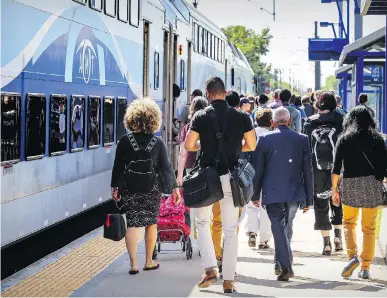  ?? JOHN MAHONEY FILES ?? The fact that one train car eliminates dozens of automobile­s from the roads is brought home when you’re standing crushed against complete strangers during rush hour, Fariha Naqvi-Mohamed writes.