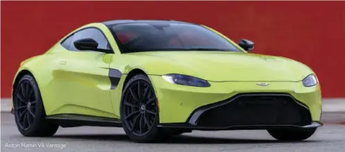  ??  ?? Aston Martin V8 Vantage