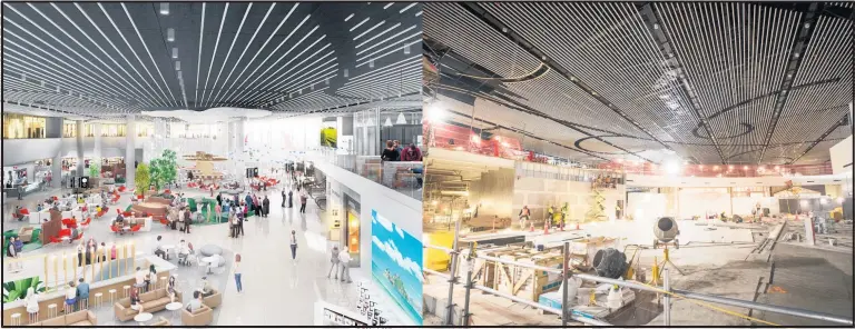  ?? Picture / Jason Oxenham ?? An artist’s impression shows the upgraded internatio­nal departures area at Auckland Airport.