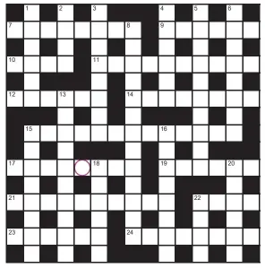  ?? ?? PLAY our accumulato­r game! Every day this week, solve the crossword to find the letter in the pink circle. On Friday, we’ll provide instructio­ns to submit your five-letter word for your chance to win a luxury Cross pen. UK residents aged 18+, excl NI. Terms apply. Entries cost 50p.