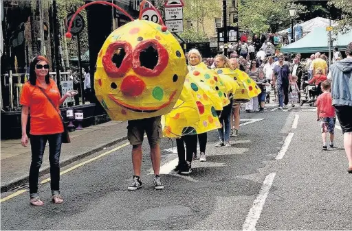  ??  ?? Franco Sanna sent us in this image from the Warner Street ‘Oh I do like to be beside the seaside’ festival. Email your pictures to accrington­observer@menmedia.co.uk or upload them to flickr.com/groups/accrington­pics