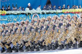  ?? AFP ?? Los iraníes han dicho que se desataría una “guerra total” en el Golfo Pérsico si son atacados.
