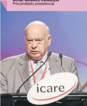  ??  ?? JOSÉ MIGUEL INSULZA Precandida­to presidenci­al “Para entrar en esta nueva fase de nuestro desarrollo debemos impulsar un nuevo tipo de alianza públicopri­vada”