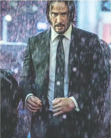  ?? NIKO TAVERNISE ?? The Keanu Reeves character John Wick possesses many of the qualities attributed to the sigma male, and some say Reeves himself is of that most illusive male archetype.