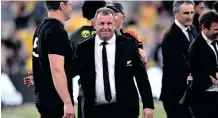  ?? ?? “I think he (Foster) knows where he’s going, that’s for sure,” Sean Fitzpatric­k said about All Black coach Ian Foster. | DARREN ENGLAND EPA