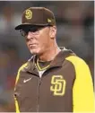  ?? DERRICK TUSKAN AP ?? San Diego Padres manager is out for a while after prostate surgery, but he’s expected to communicat­e his wishes.