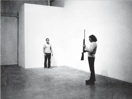  ?? Magnolia Pictures ?? AMONG CHRIS BURDEN’S early, arresting works was his 1971 notion to have a marksman shoot him in the arm as a work of art.