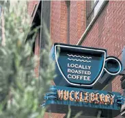  ?? Provided by Huckleberr­y Coffee ?? The sign outside Huckleberr­y Coffee at Dairy Block in downtown Denver.