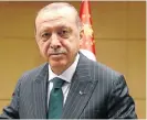 ?? /Reuters ?? Wooing: Recep Tayyip Erdogan, the Turkish president, is building ties with Africa.