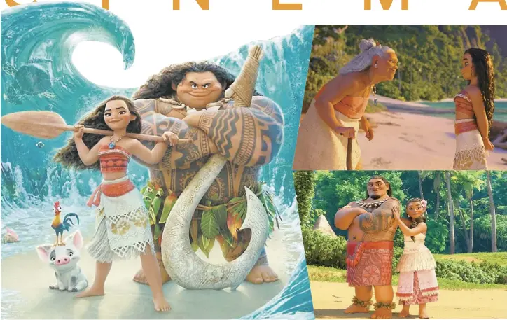  ??  ?? Film d’animation de Ron Clements et John Musker Avec la voix d’Anthony Kavanagh. Moana