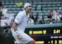  ?? BEN CURTIS — THE ASSOCIATED PRESS ?? John Isner celebrates winning his men’s quarterfin­als match against Canada’s Milos Raonic, at the Wimbledon Tennis Championsh­ips, in London, Wednesday.