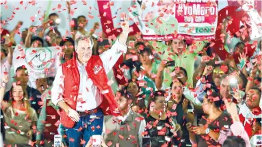  ?? Foto: El Universal ?? El candidato presidenci­al de la coalición Todos por México, José Antonio Meade tiene la esperanza de recuperar terreno entre el electorado y poder alcanzar y vencer a Andrés Manuel López Obrador. /