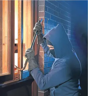  ??  ?? Break-ins are on the rise in Dundee.