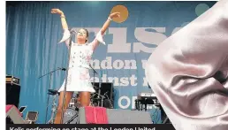  ??  ?? Kelis performing on stage at the London United Against Racism festival at Finsbury Park in 2007