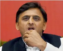  ??  ?? .... But a defiant Akhilesh showed no signs of quitting, throwing up some possible political scenarios in the poll-bound state.