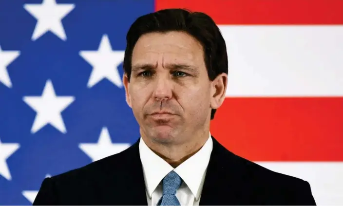  ?? Photograph: Paul Hennessy/Sopa Images/Shuttersto­ck ?? ▲ Ron DeSantis, who is expected to launch his presidenti­al campaign, has sought to attract officers frustrated by Covid-19 mandates.