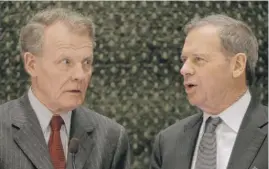  ??  ?? Speaker of the House Michael Madigan and Senate President John Cullerton.