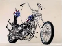  ??  ?? Peter Fonda’s ‘Captain America’ Harley defined custom bikes for a whole generation