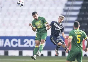  ?? Picture: AAP ?? Making moves: Gianluca Iannucci broke into Melbourne Victory’s A-League squad since switching allegiance­s from City.