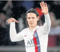  ??  ?? Edinson Cavani remains at PSG.