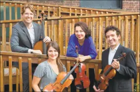  ?? Contribute­d photo ?? Friends of Woodbury Senior Community Center will present a free concert, featuring the Haven String Quartet, on May 6.