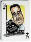  ??  ?? Devin Nunes as portrayed in a set of playing cards called the Unpresiden­ted deck.