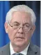  ??  ?? Tillerson: Wading into nuclear stand-off