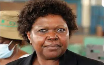  ?? ?? Women Affairs, Community, Small and Medium Enterprise­s Developmen­t ministry permanent secretary Mavis Sibanda