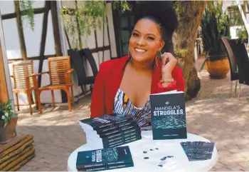  ?? Photo: Contribute­d ?? Bookworm… Domingo launched her fifth novel ‘Mandela’s struggles’.