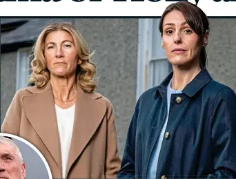  ?? ?? MUM’S THE WORD: Eve Best and Suranne Jones, left, in Maryland. Inset: a Bloody Sunday witness in Once Upon A Time In Northern Ireland