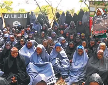  ?? FOTOS: CEDOC PERFIL ?? CAUTIVAS. Los yihadistas habían secuestrad­o en 2014 a las 200 chicas, que estaban en la escuela.