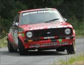  ??  ?? Liam Howlett and Enda Kennedy scaled new heights at the Killarney Rally of the Lakes.