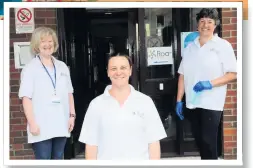  ??  ?? Join the team (L-R) Volunteers Noeleen Elliott, Sandra Gallon and Alison McIntyre