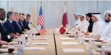  ?? Supplied picture ?? A session of the Fifth Qatar-US Strategic Dialogue in Doha.