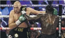  ?? EPA ?? Deontay Wilder, right, who lost to Tyson Fury last week, has indicated he will activate the rematch clause in their contract