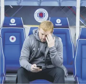  ??  ?? 0 Neil Lennon: Defeat at Ibrox is the one black spot since his return to Celtic.