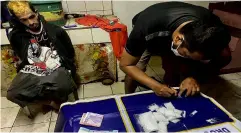  ?? BCPO PHOTO ?? MORE THAN P1▪7 million worth of suspected shabu were seized in a drug bust operation at Purok Langis, Barangay Banago on Thursday, June 1▪