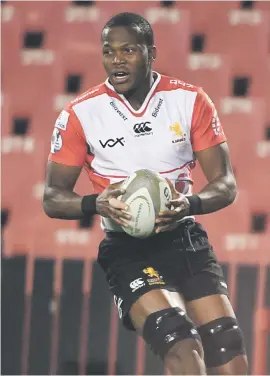  ?? Picture: Gallo Images ?? SPECIAL TALENT. Lions No 8 Hacjivah Dayimani is thrilled at the chance to show his worth during the Currie Cup.