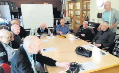  ??  ?? Vital support The Harry Heaney centre in Spittal hosts groups like Sporting Memories, helping the local community